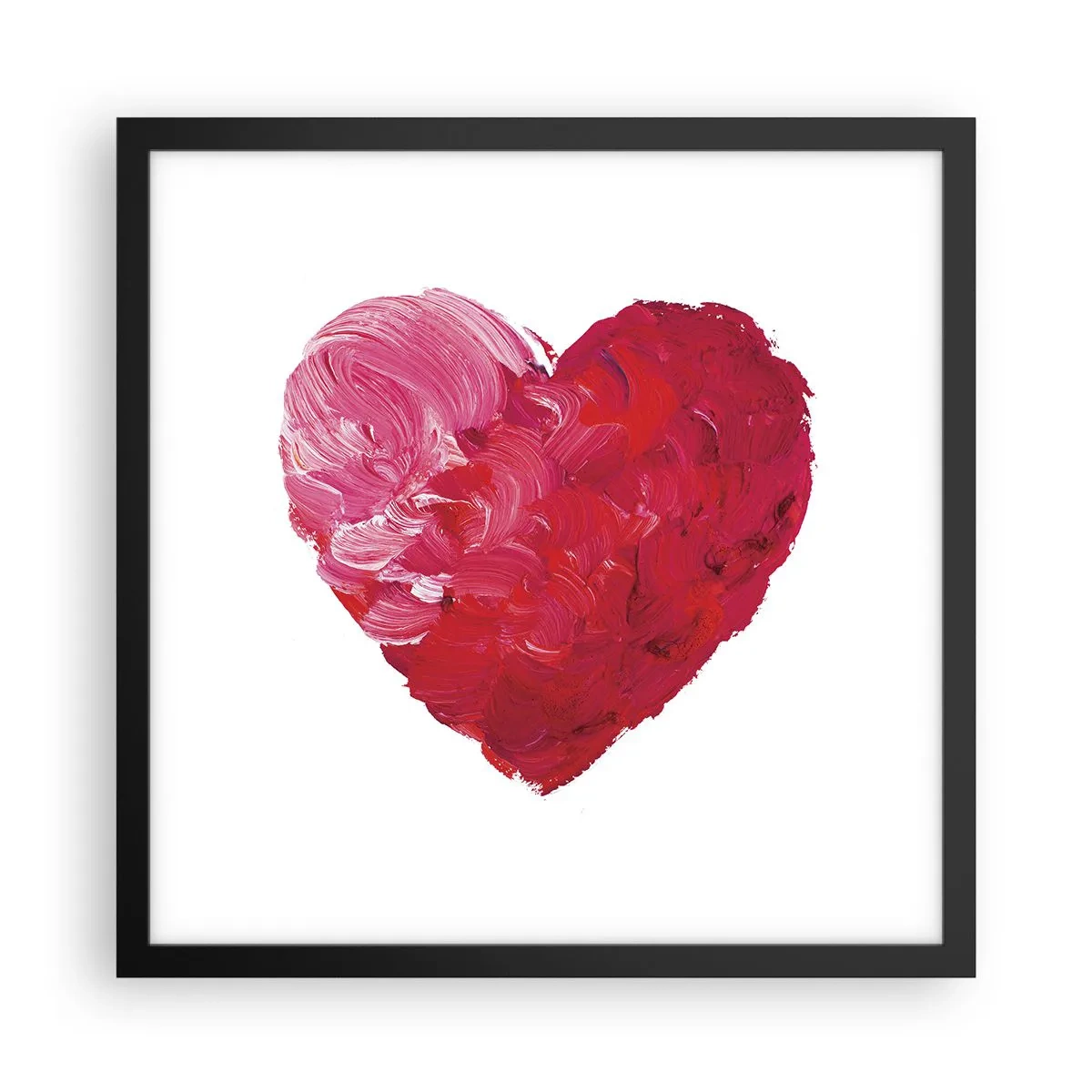 Póster en marco negro - All you need is love - 40x40 cm