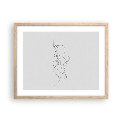 Póster en marco roble claro - El calor de los deseos lúgubres - 50x40 cm