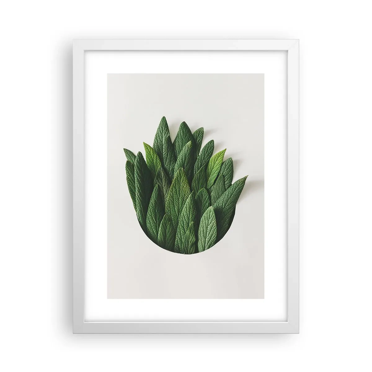 Póster en marco blanco - Curiosidad desenfrenada - 30x40 cm