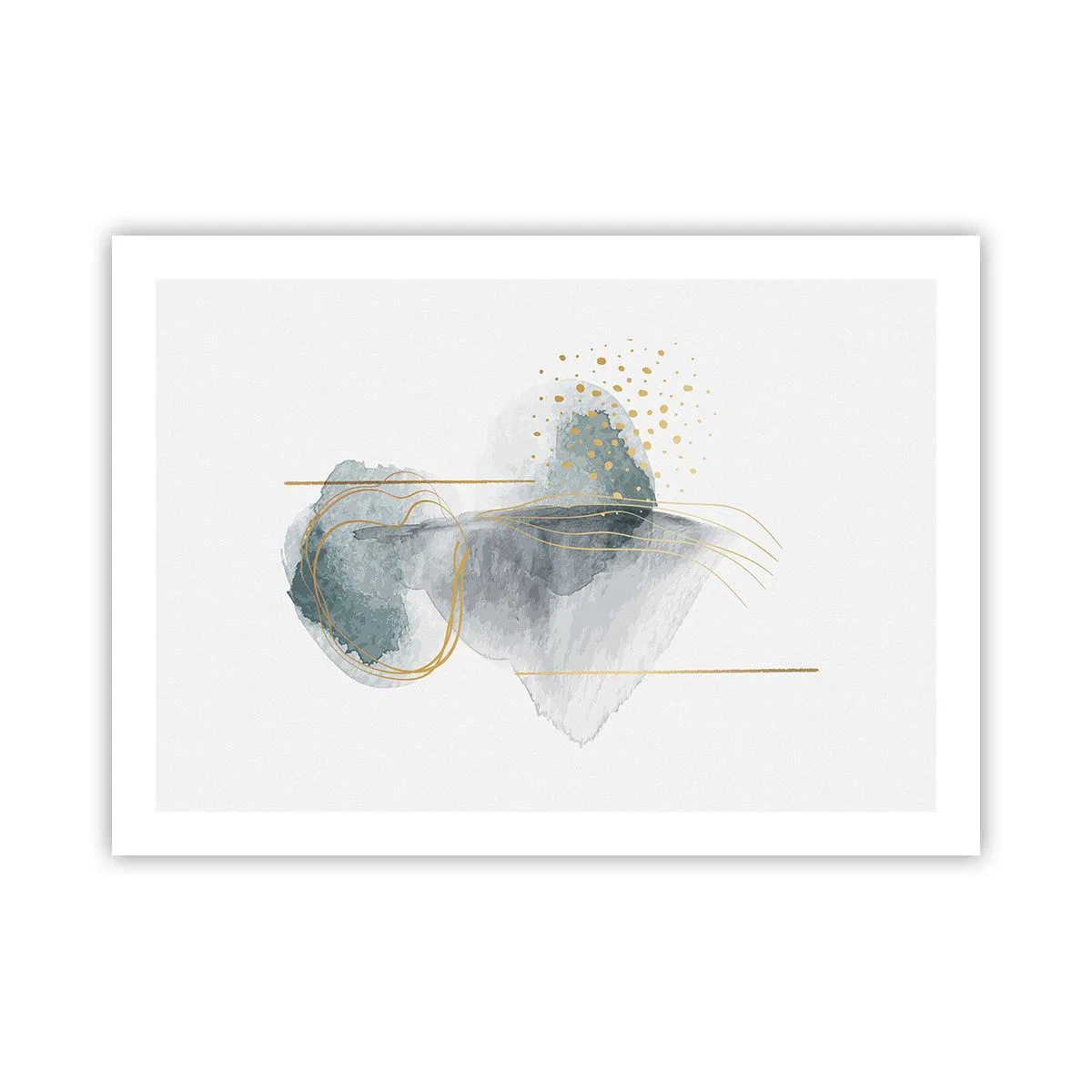 Póster - Sobre la relación entre el gris y el oro - 70x50 cm
