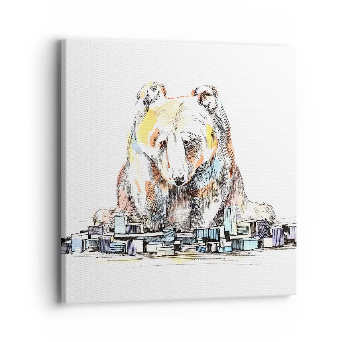 Cuadro sobre lienzo - Impresión de Imagen - ¿Cómo podéis vivir así? - 40x40 cm