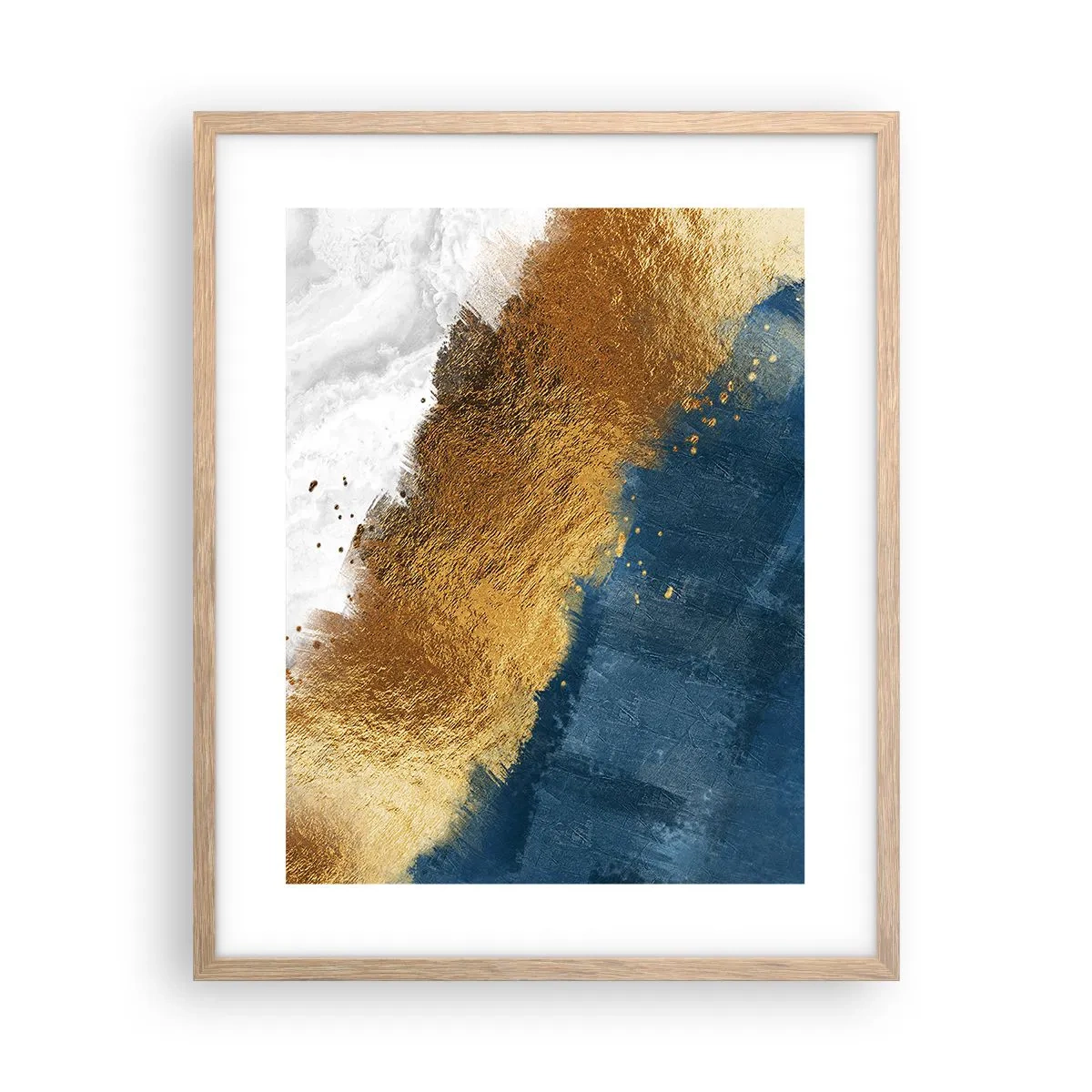 Póster en marco roble claro - Los colores del verano - 40x50 cm