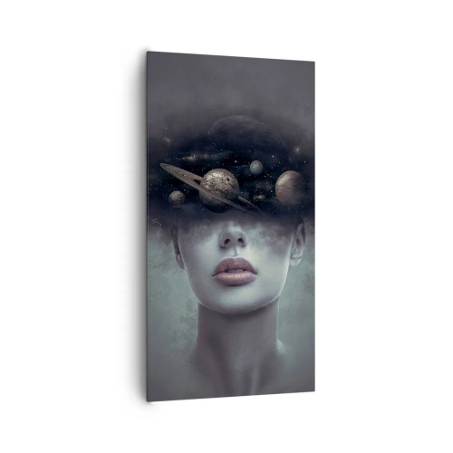 Cuadro sobre lienzo - Impresión de Imagen - Y los planetas sienten... - 65x120 cm