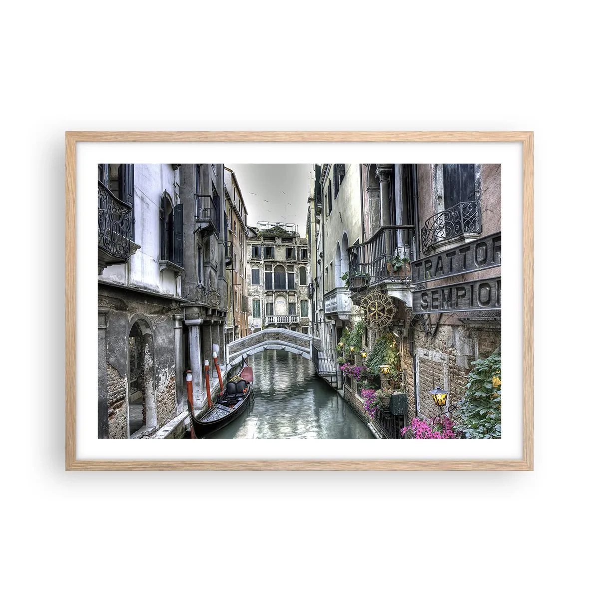 Póster en marco roble claro - Durante siglos, un sueño - 70x50 cm