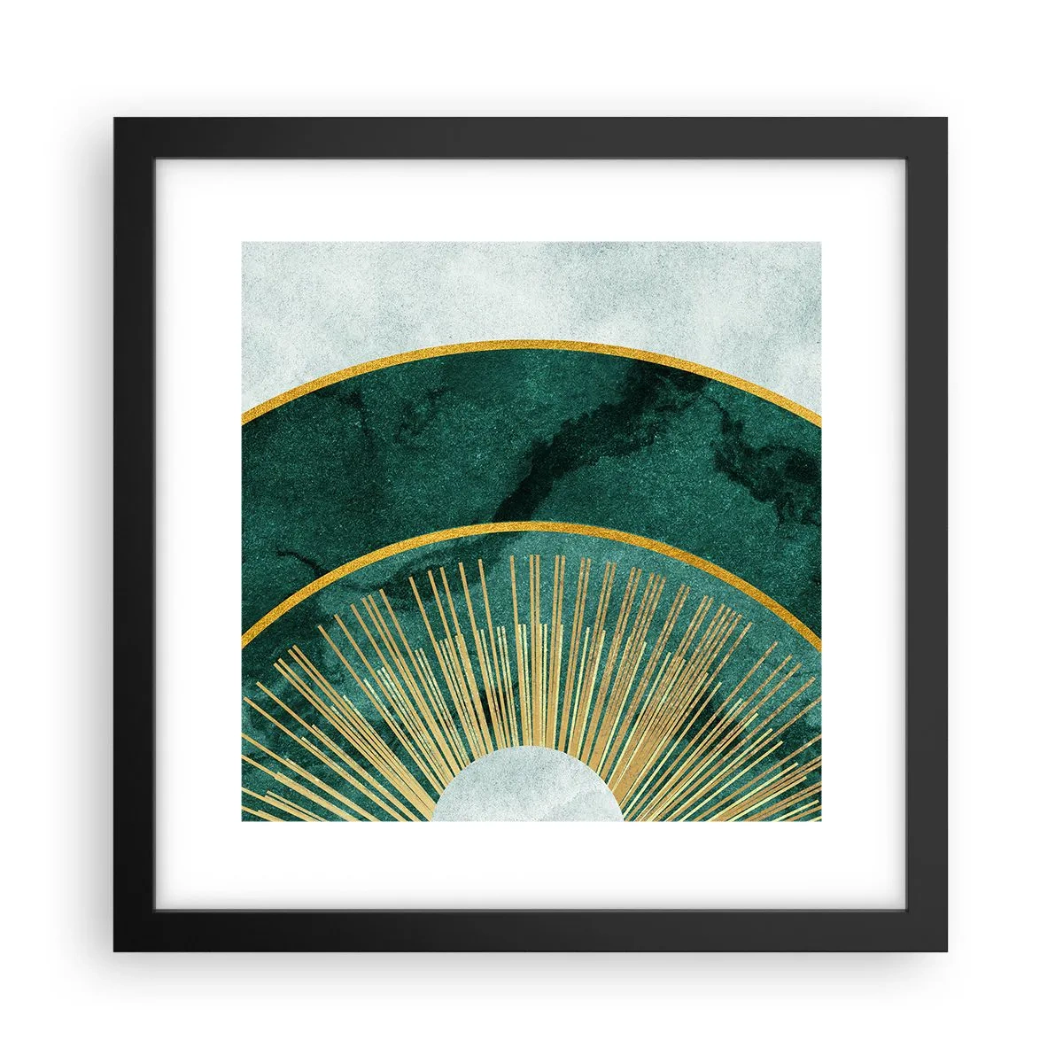 Póster en marco negro - Un sistema solar diferente - 30x30 cm