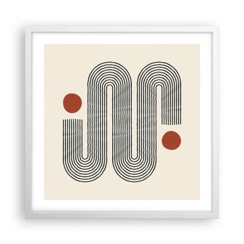 Póster en marco blanco - De principio a fin - 50x50 cm