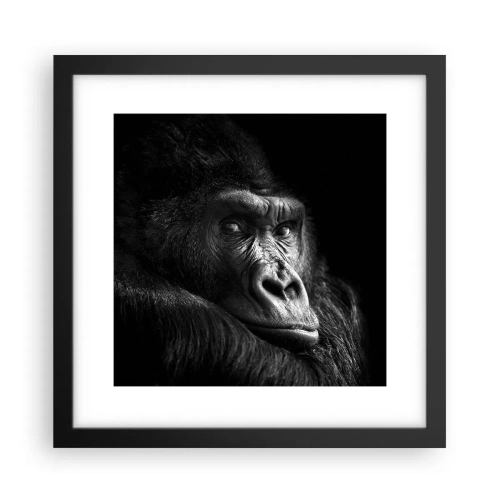Póster en marco negro - ¿Y qué estás mirando? - 30x30 cm