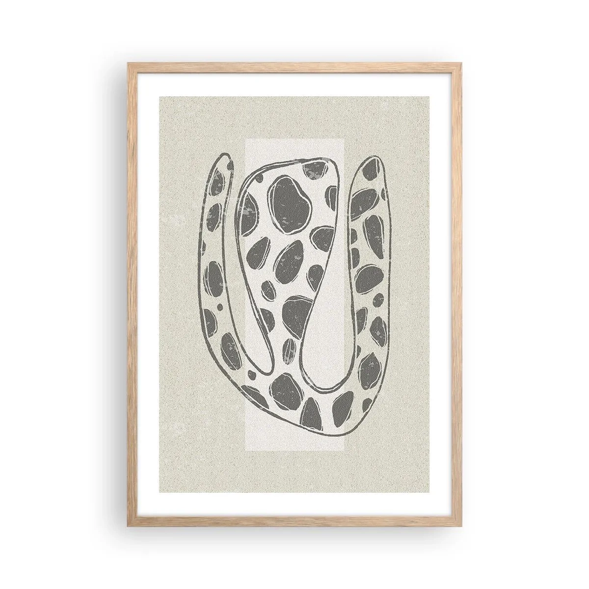 Póster en marco roble claro - Una criatura extraña - 50x70 cm