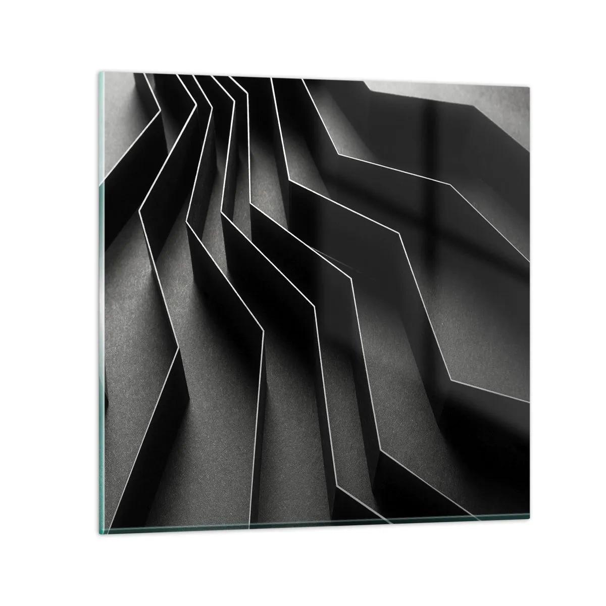 Cuadro sobre vidrio - Impresiones sobre Vidrio - Orden espacial - 30x30 cm