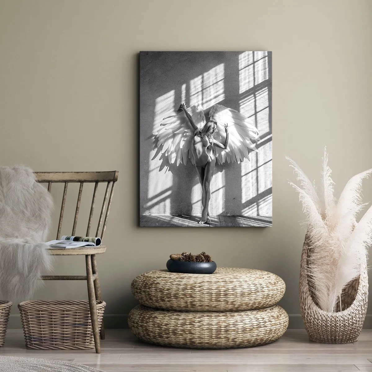 Cuadro sobre lienzo - Impresión de Imagen - Directamente desde el cielo - 80x120 cm