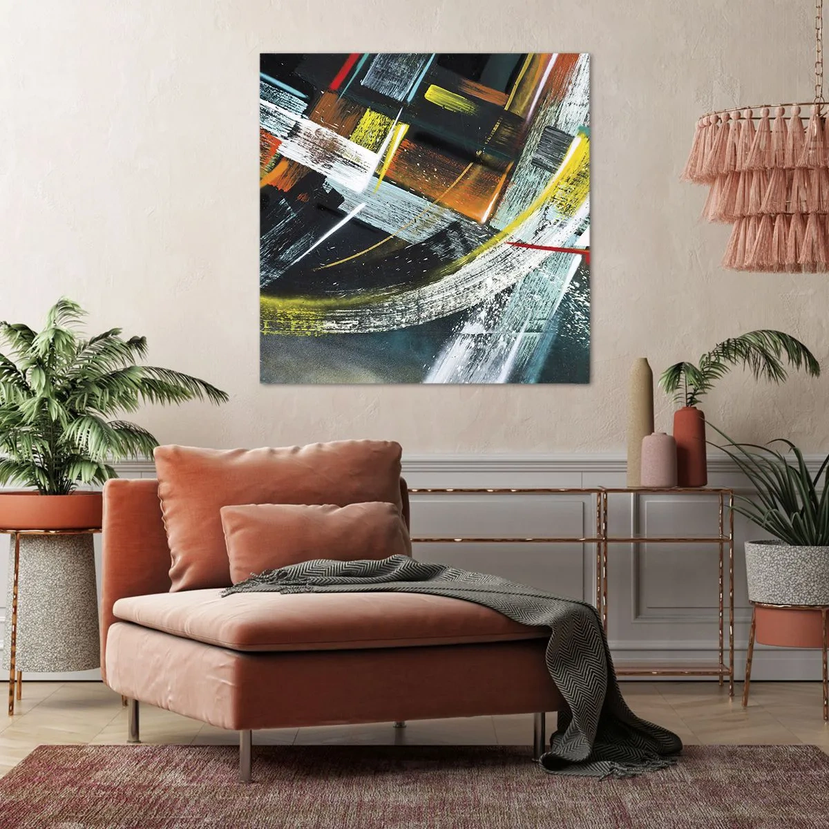 Cuadro sobre lienzo - Impresión de Imagen - La energía del movimiento - 30x30 cm