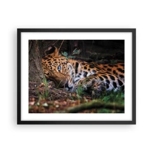 Póster en marco negro - Confía en mí - 50x40 cm