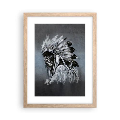 Póster en marco roble claro - Regreso a las raíces - 30x40 cm