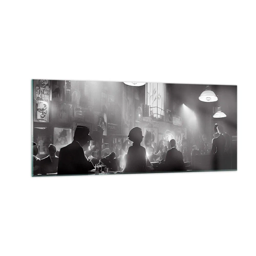 Cuadro sobre vidrio - Impresiones sobre Vidrio - En clave de jazz - 100x40 cm