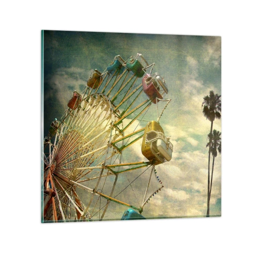 Cuadro sobre vidrio - Impresiones sobre Vidrio - Será, será un día estupendo.... - 50x50 cm