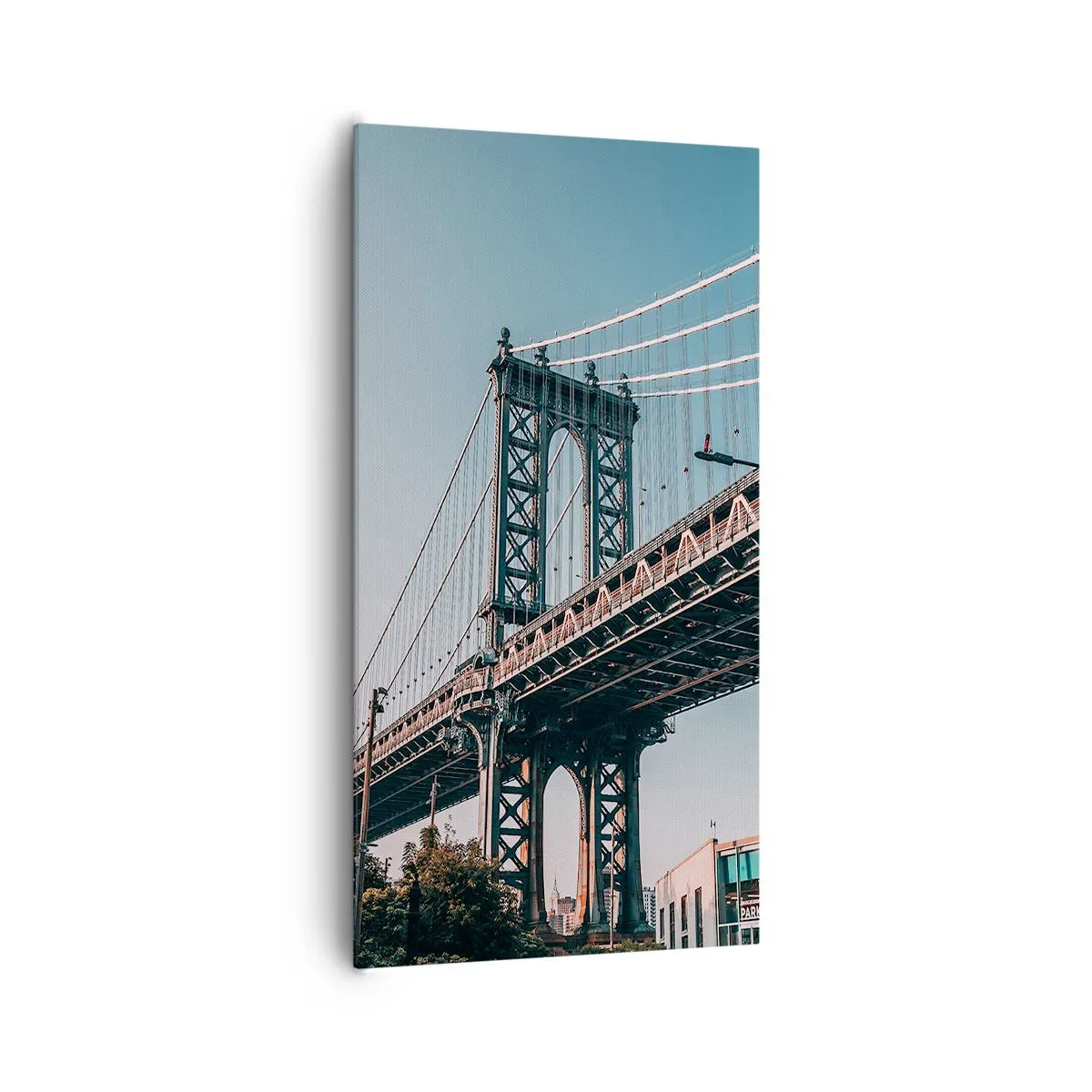 Cuadro sobre lienzo - Impresión de Imagen - Sobre el fluir de la ciudad - 65x120 cm