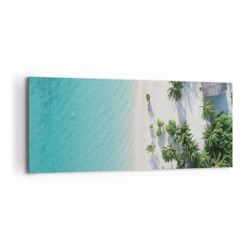 Cuadro sobre lienzo - Impresión de Imagen - Vacaciones en el paraíso - 100x40 cm