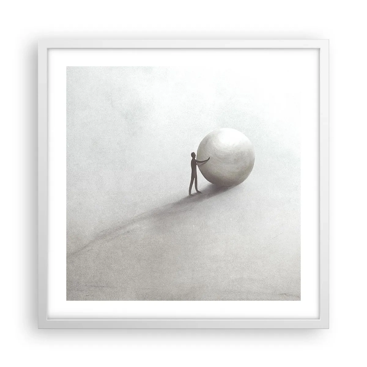 Póster en marco blanco - El juego de la vida - 50x50 cm