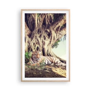 Póster en marco roble claro - Una visión desde el Génesis - 61x91 cm