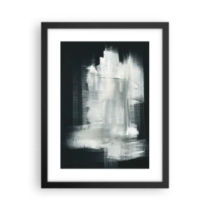 Póster en marco negro - Tejido vertical y horizontal - 30x40 cm