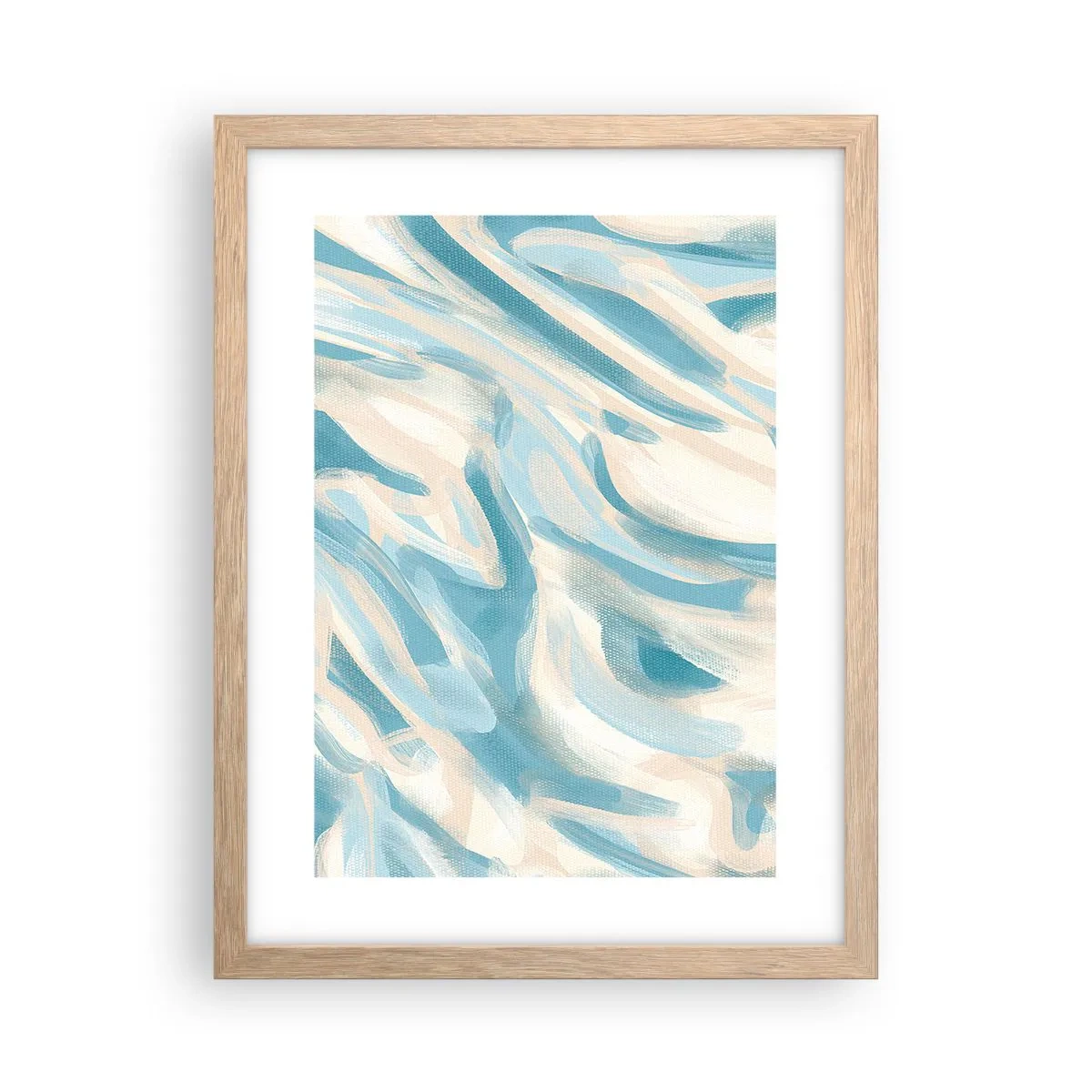 Póster en marco roble claro - Brisas primaverales - 30x40 cm