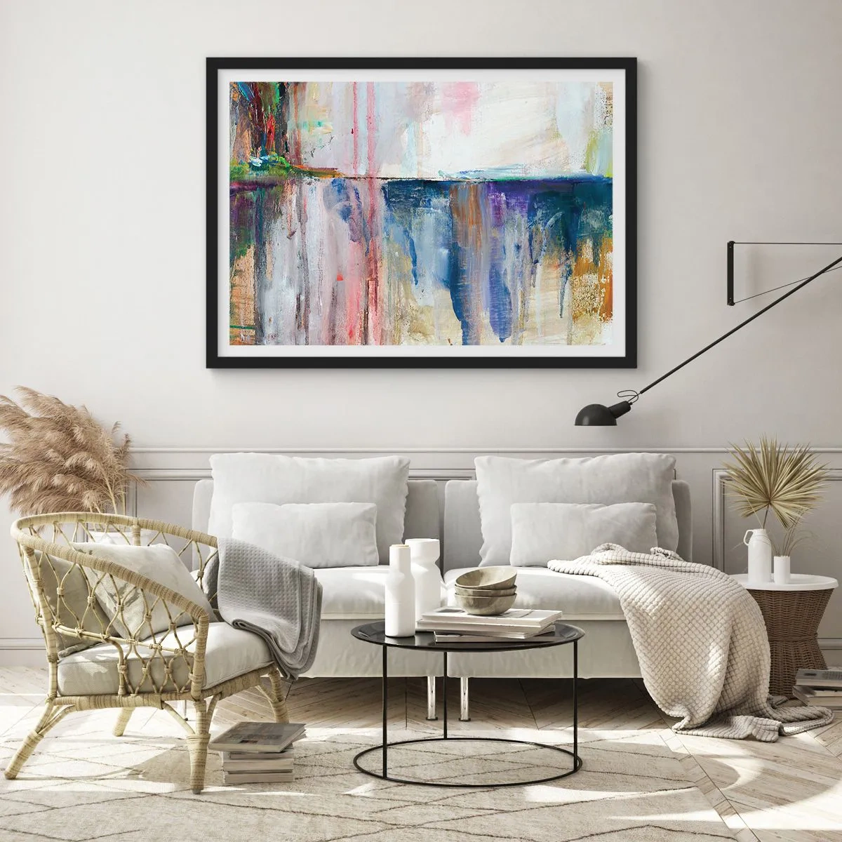 Póster en marco negro - Impresiones y asociaciones de colores - 40x30 cm