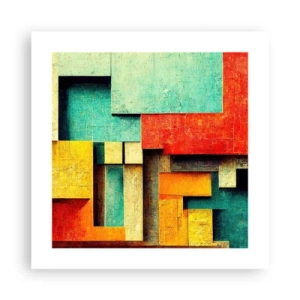 Póster - Festival de ángulos rectos - 40x40 cm