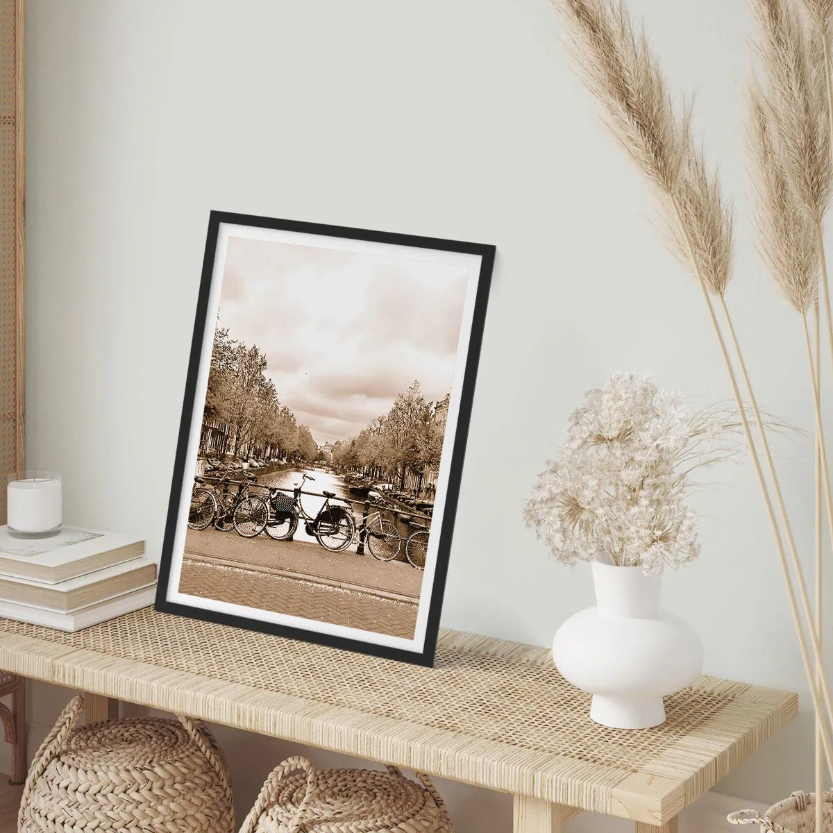 Póster en marco negro - Holanda solo hay una - 70x100 cm