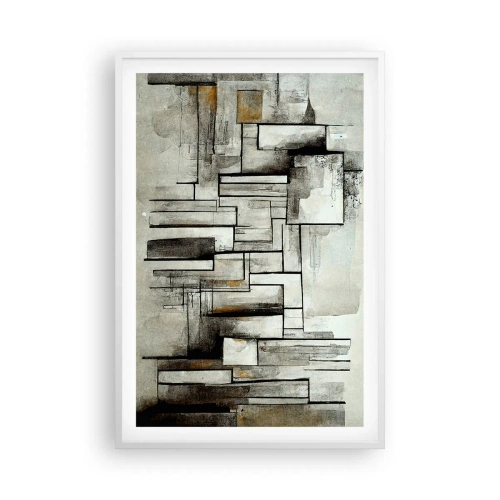 Póster en marco blanco - El poder de la sencillez - 61x91 cm