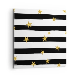 Cuadro sobre lienzo - Impresión de Imagen - Todos hemos nacido bajo una estrella de la suerte - 60x60 cm