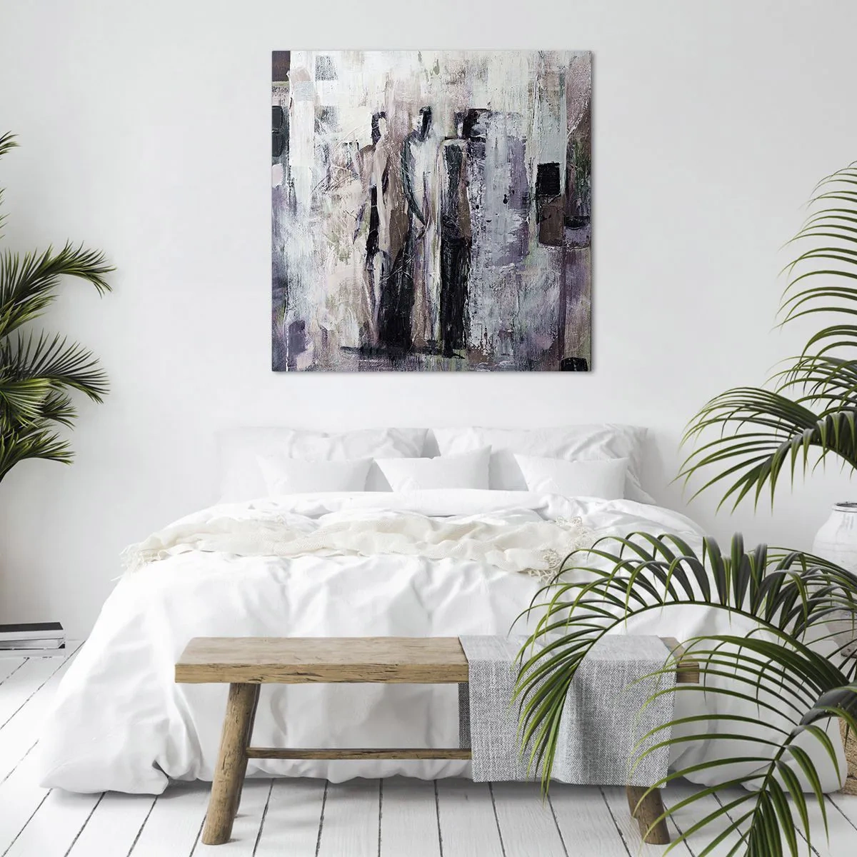 Cuadro sobre lienzo - Impresión de Imagen - El trío misterioso - 70x70 cm