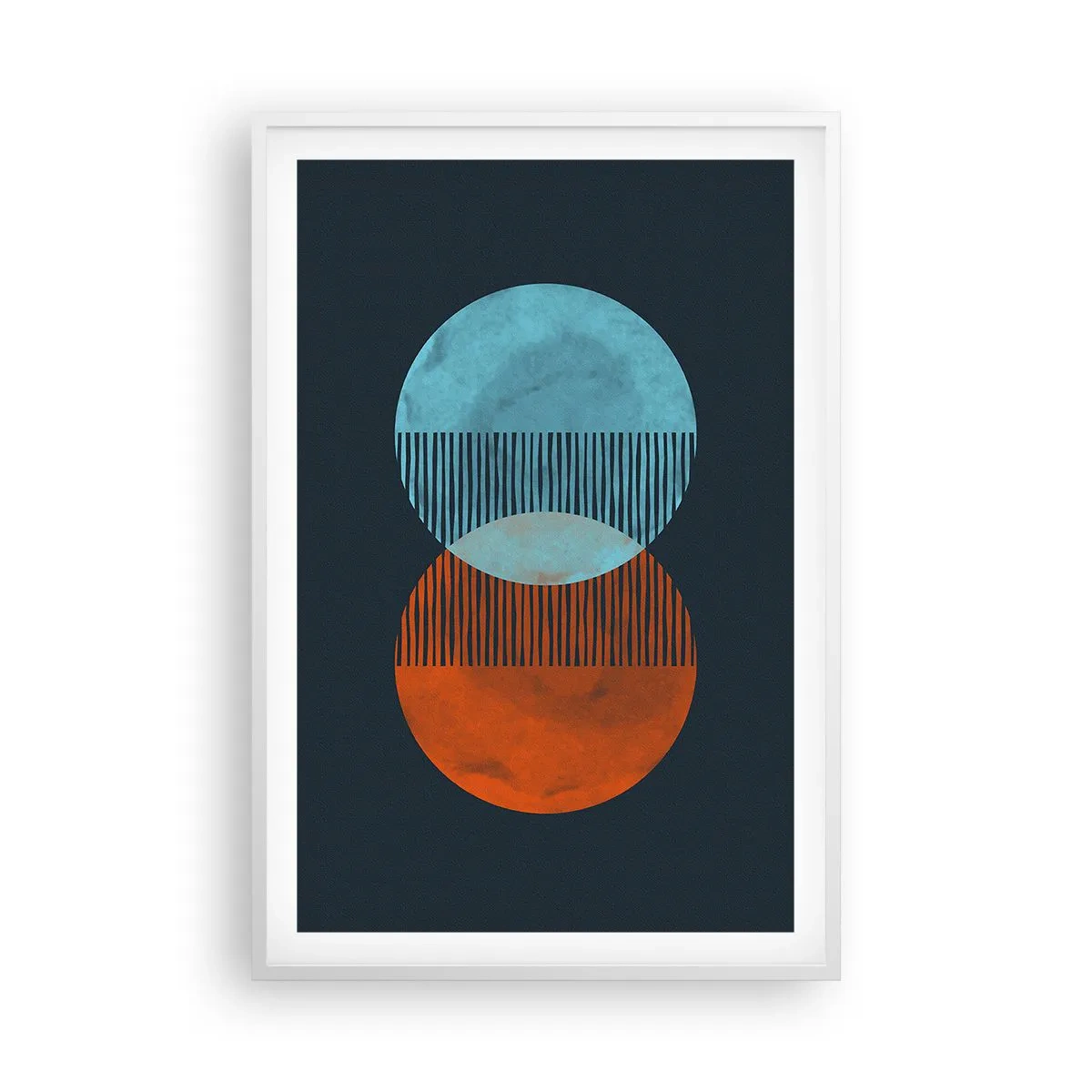 Póster en marco blanco - Fantasía astronómica - 61x91 cm