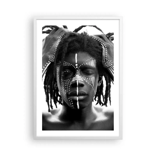 Póster en marco blanco - ¿Dónde estás? - 50x70 cm
