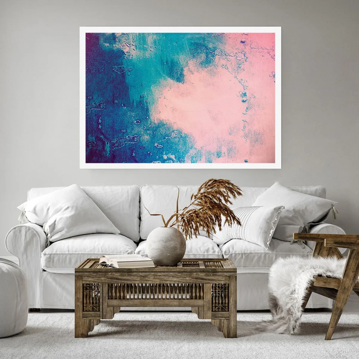 Póster - Abrazo azul - 70x50 cm