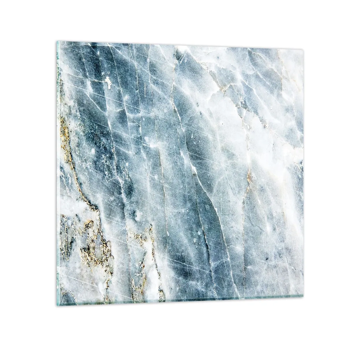 Cuadro sobre vidrio - Impresiones sobre Vidrio - El mundo de hielo - 70x70 cm