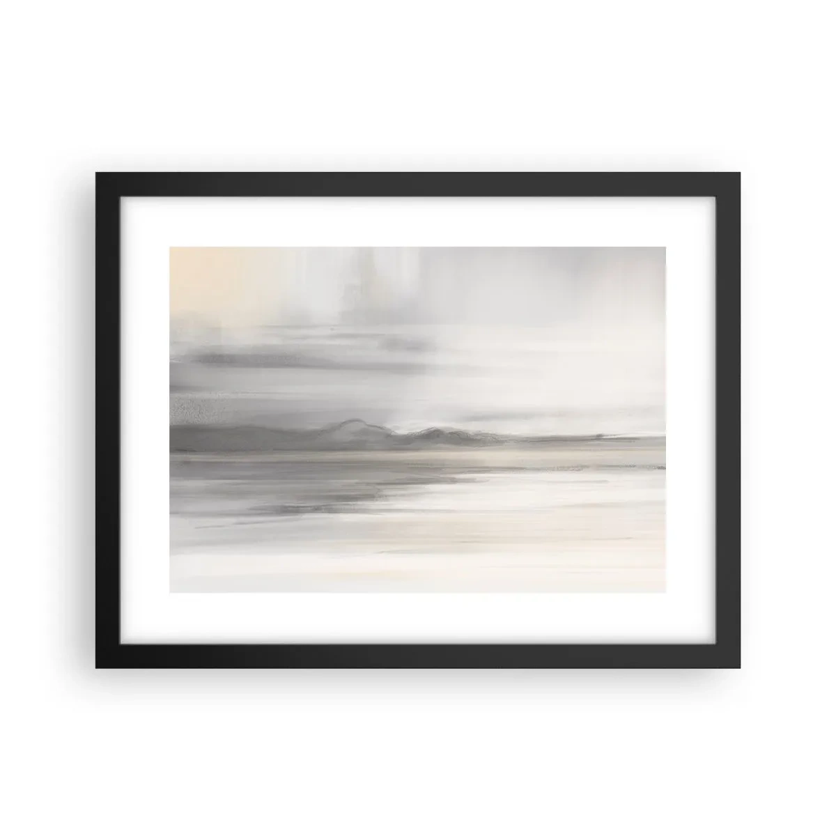 Póster en marco negro - Una distancia reflexiva - 40x30 cm