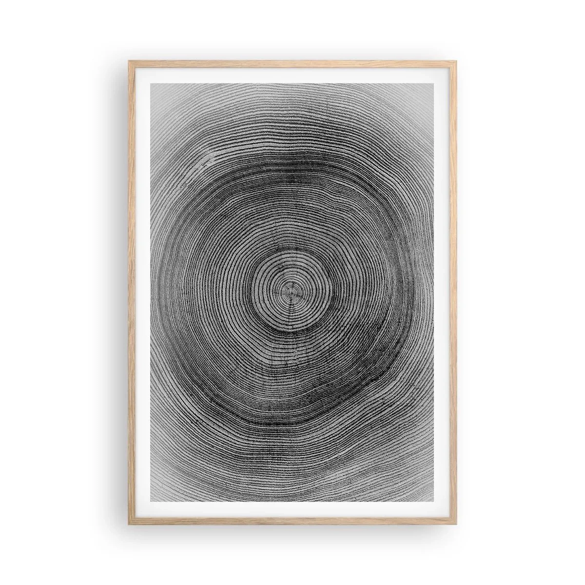 Póster en marco roble claro - El paso del tiempo - 70x100 cm