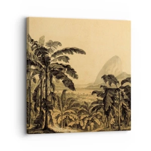 Cuadro sobre lienzo - Impresión de Imagen - En un ambiente colonial - 30x30 cm