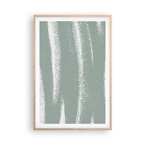 Póster en marco roble claro - Abstracción invernal - 61x91 cm