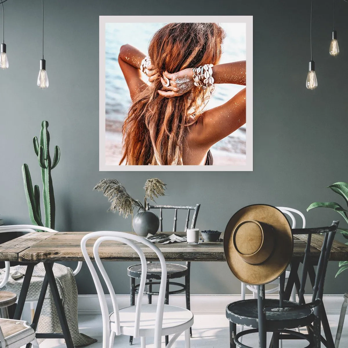 Póster - Hermanada con el agua y el sol - 30x30 cm