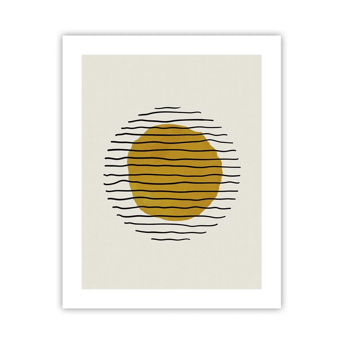Póster - Abstracción cálida - 40x50 cm