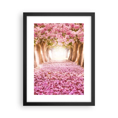 Póster en marco negro - El camino al paraíso - 30x40 cm