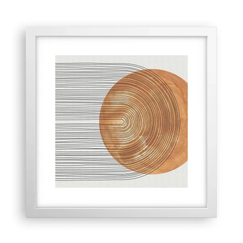 Póster en marco blanco - Una composición soleada - 30x30 cm