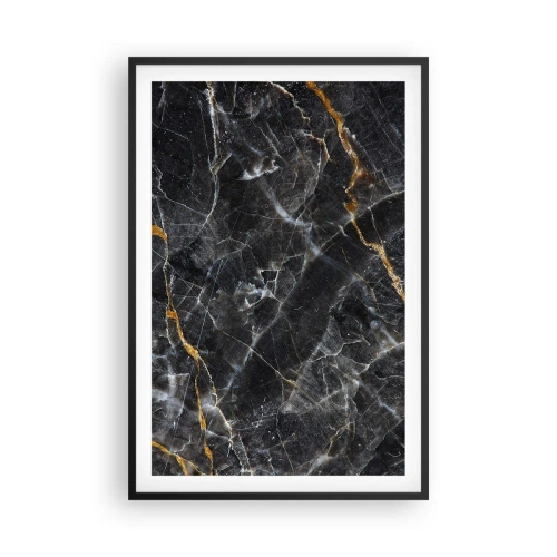 Póster en marco negro - La vida interior de la piedra - 61x91 cm