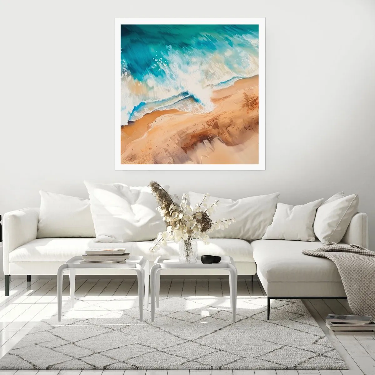 Póster - Olas recurrentes - 50x50 cm