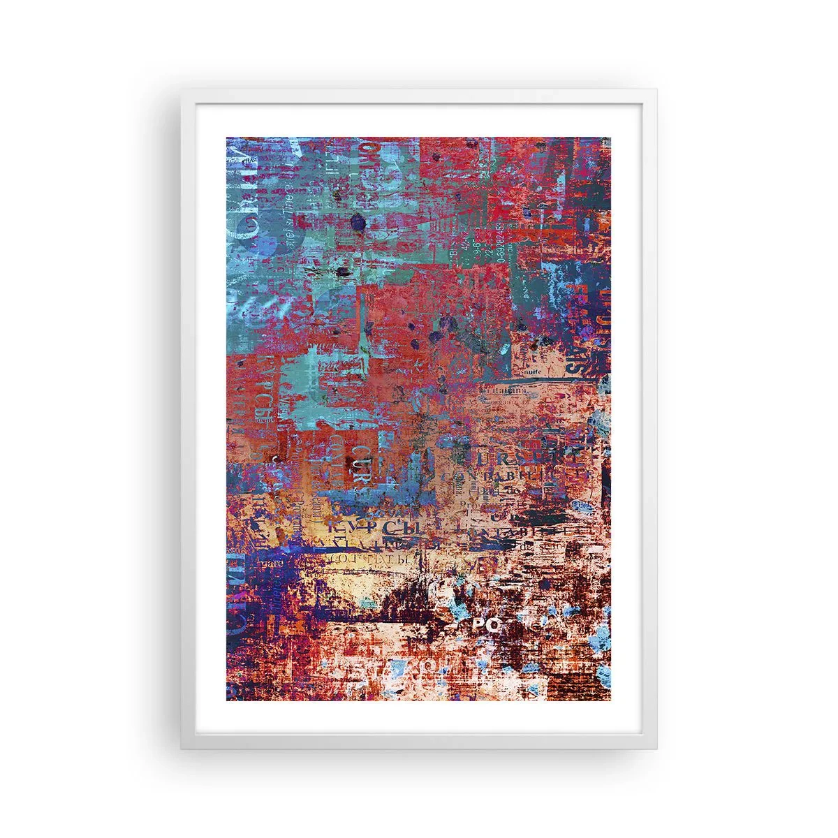 Póster en marco blanco - Memoria y olvido - 50x70 cm