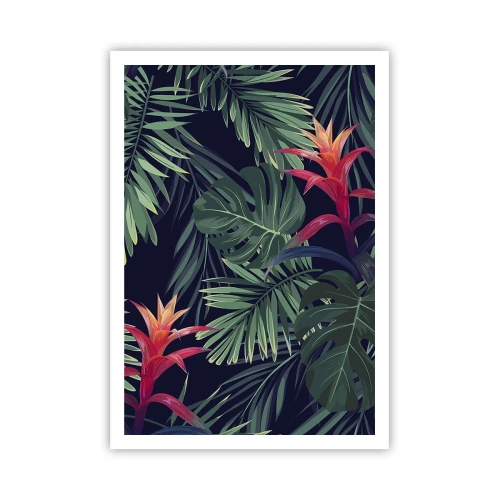 Póster - Encender el color verde - 70x100 cm