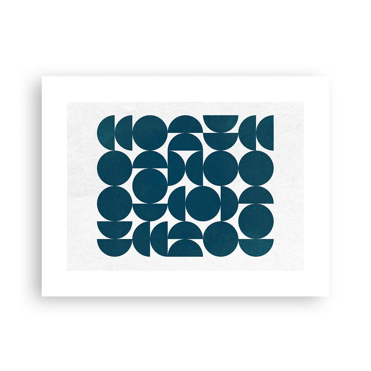 Póster - Círculos y semicírculos - 40x30 cm