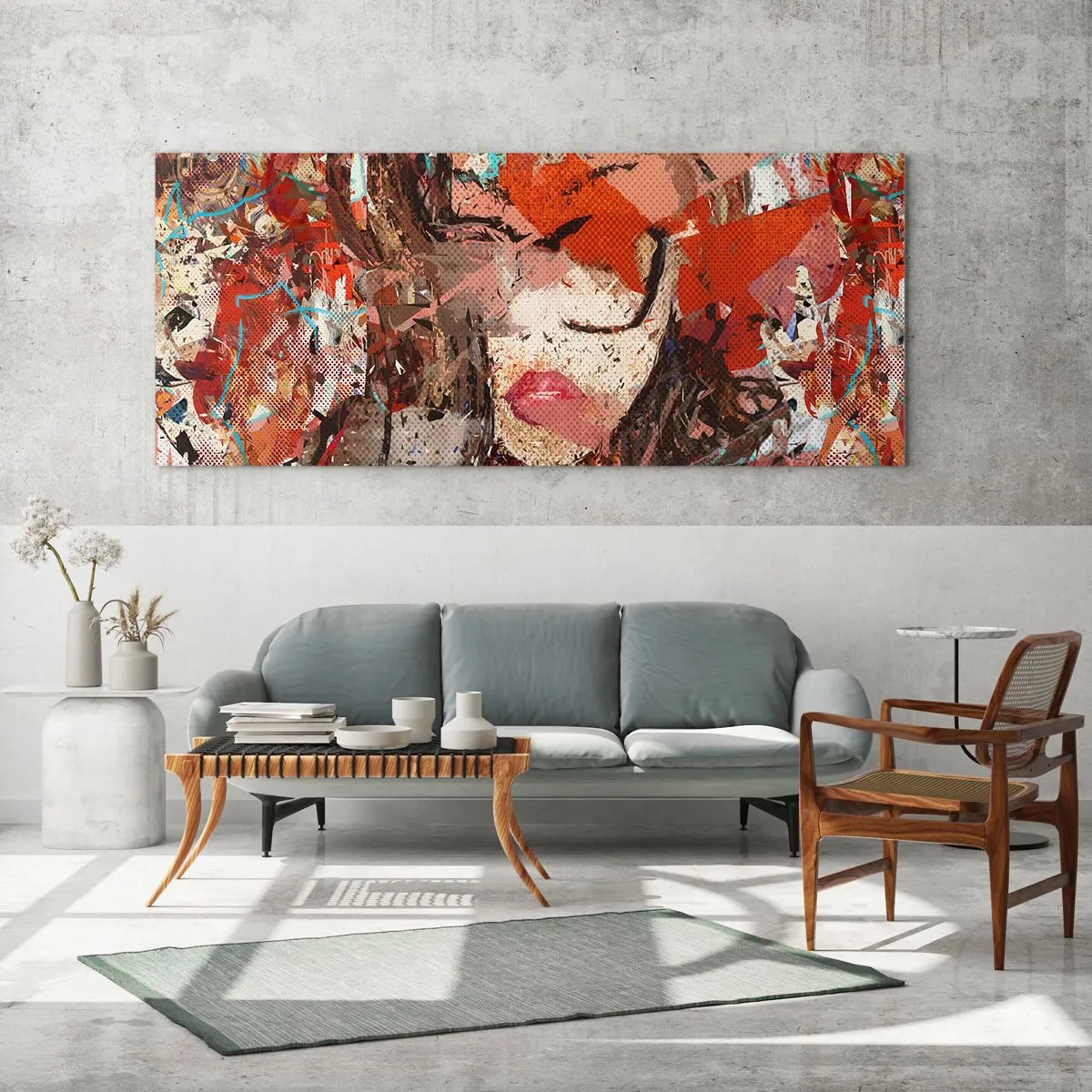 Cuadro sobre vidrio - Impresiones sobre Vidrio - Nadie sabe cómo eres realmente - 90x30 cm