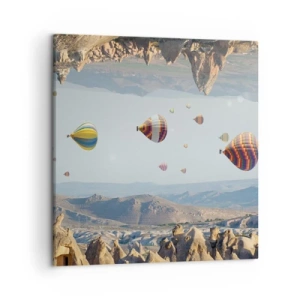 Cuadro sobre lienzo - Impresión de Imagen - Aquí todo es posible - 50x50 cm